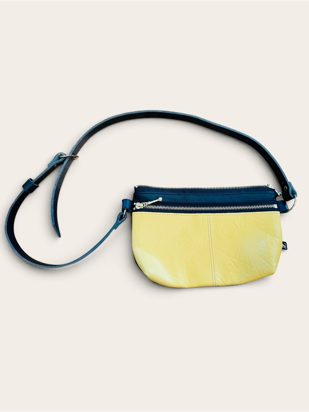 Yellow and Navy Bag Kazak